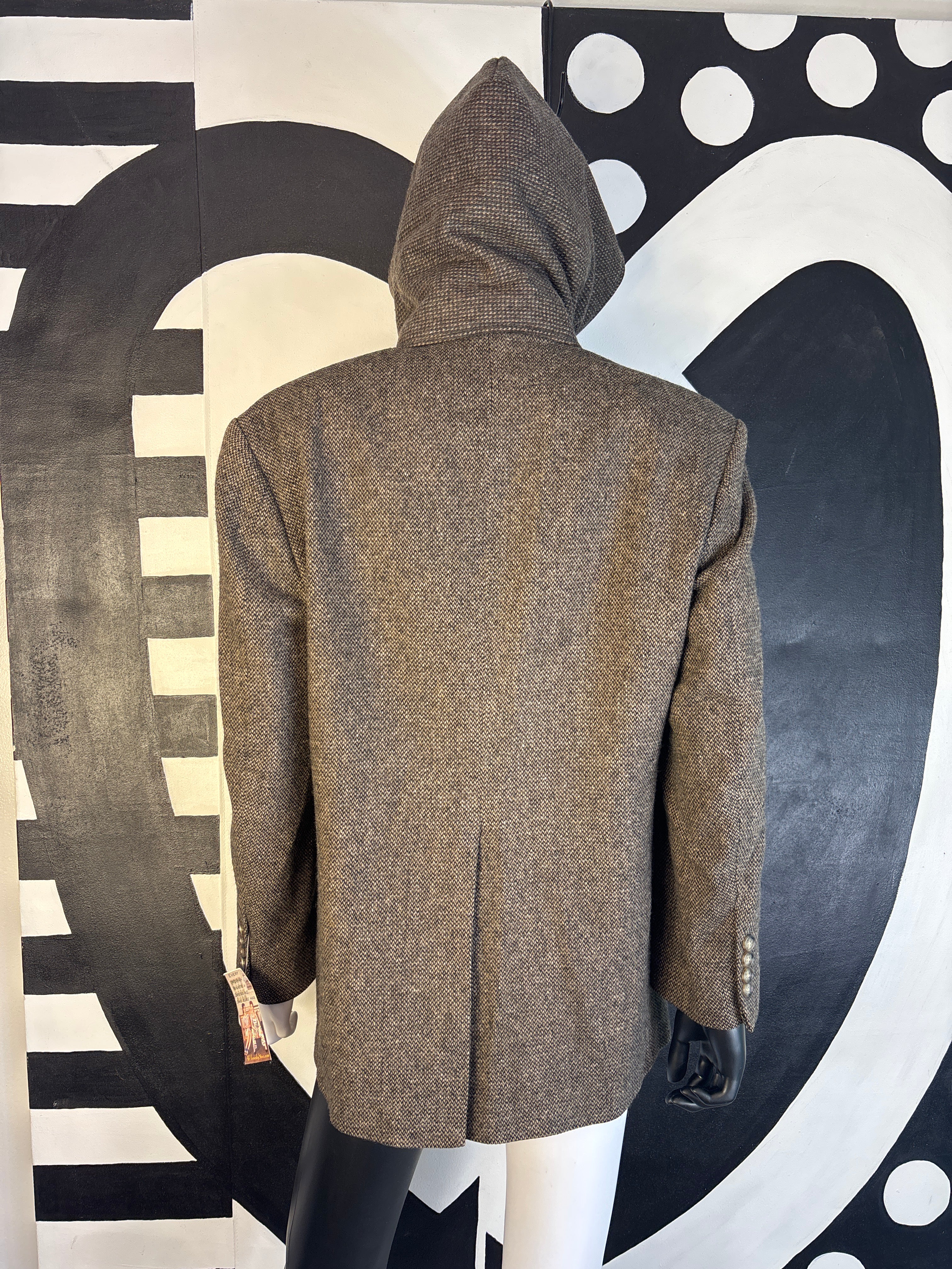 Men’s Land’s End up cycled Hoodie Sportscoat size 38 Short