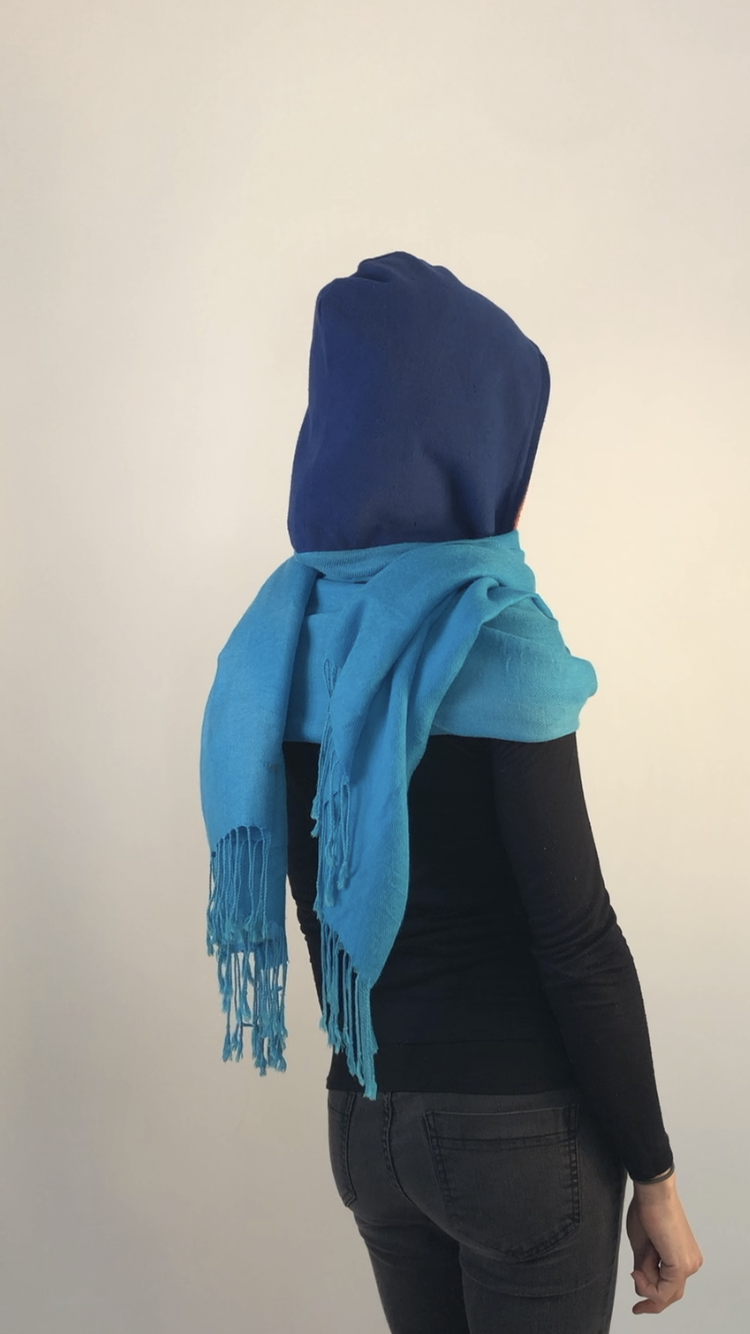 Royal blue winter 2024 scarf