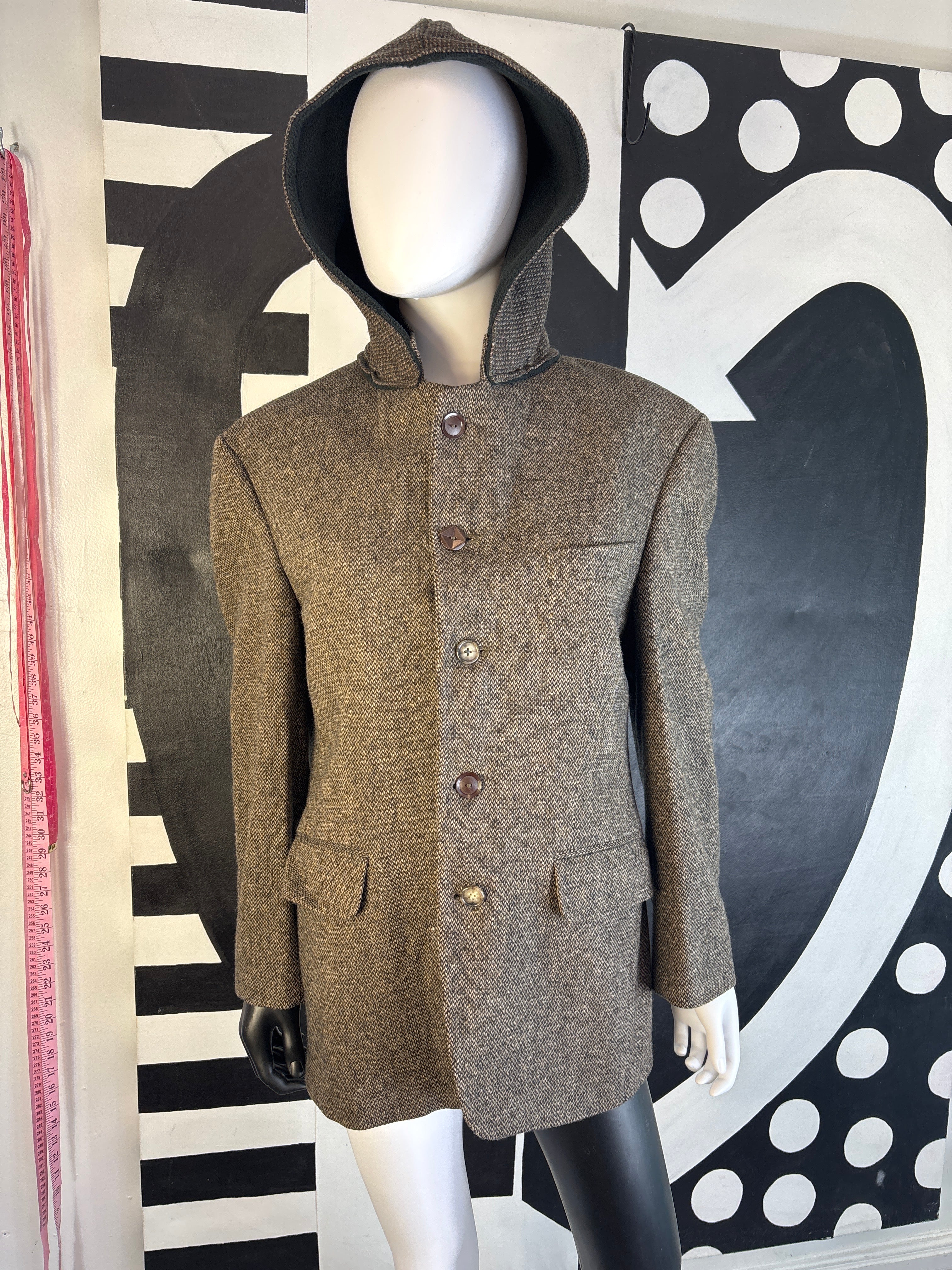 Men’s Land’s End up cycled Hoodie Sportscoat size 38 Short