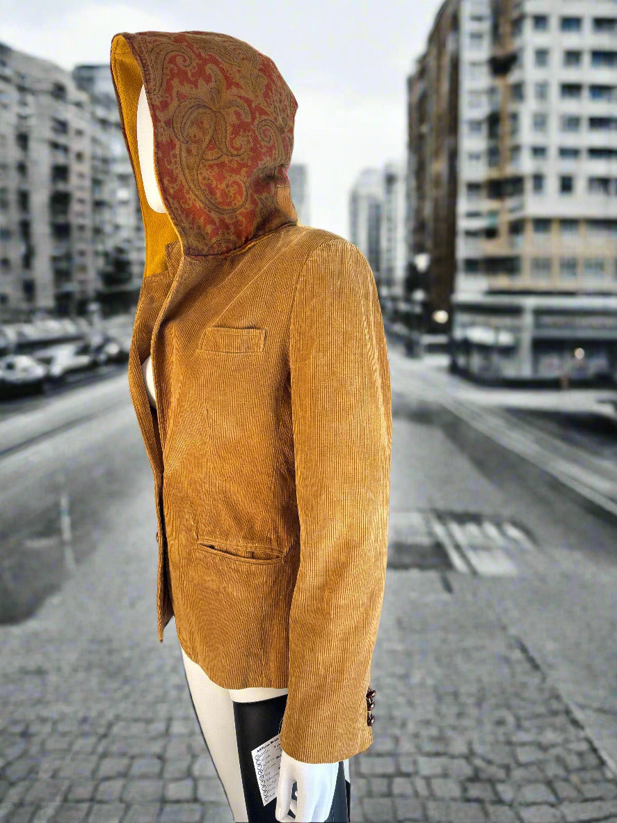 Vintage Cordoroy Hoodie Jacket