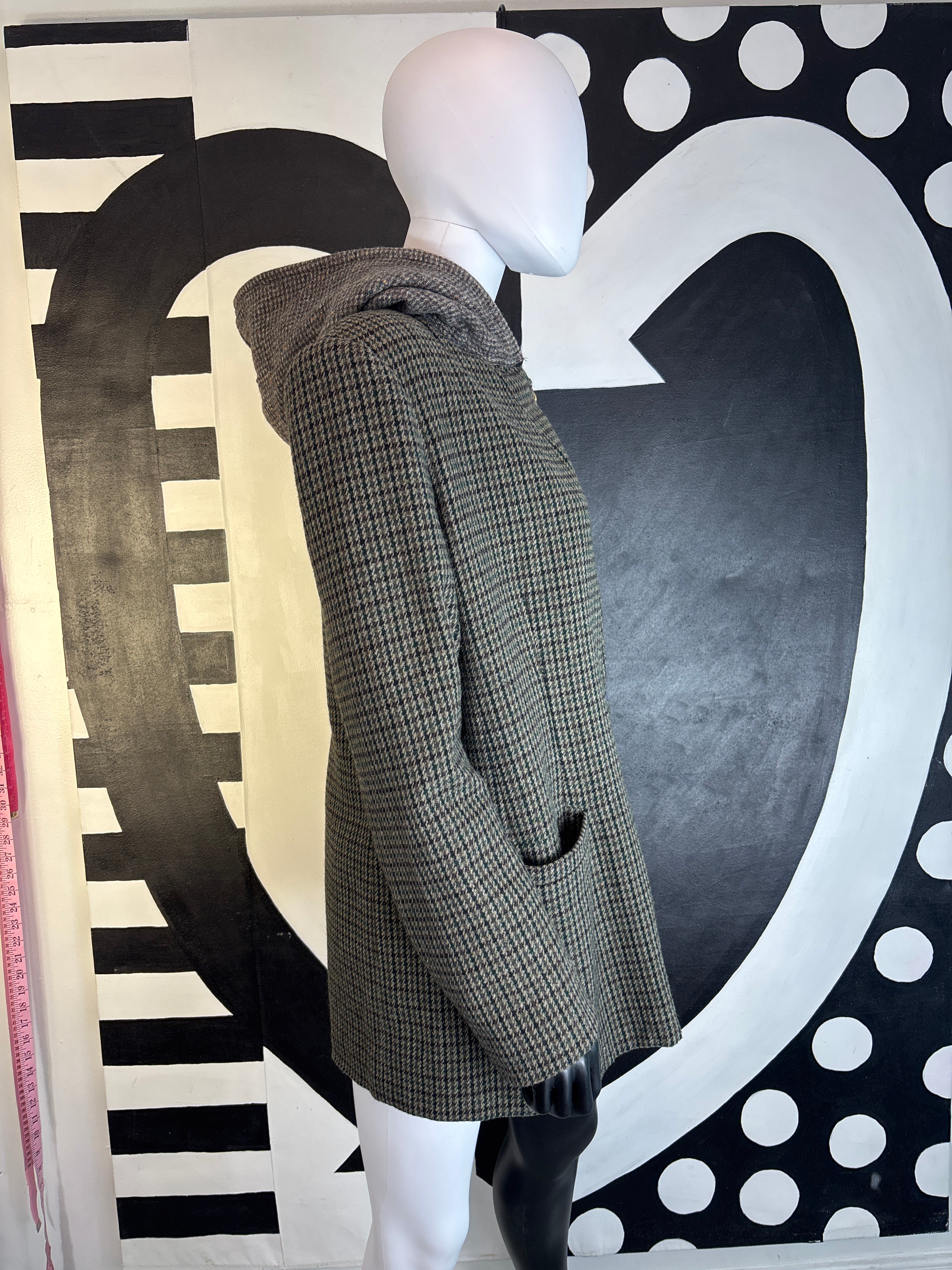 Up cycled Wool Hoodie Sportscoat
