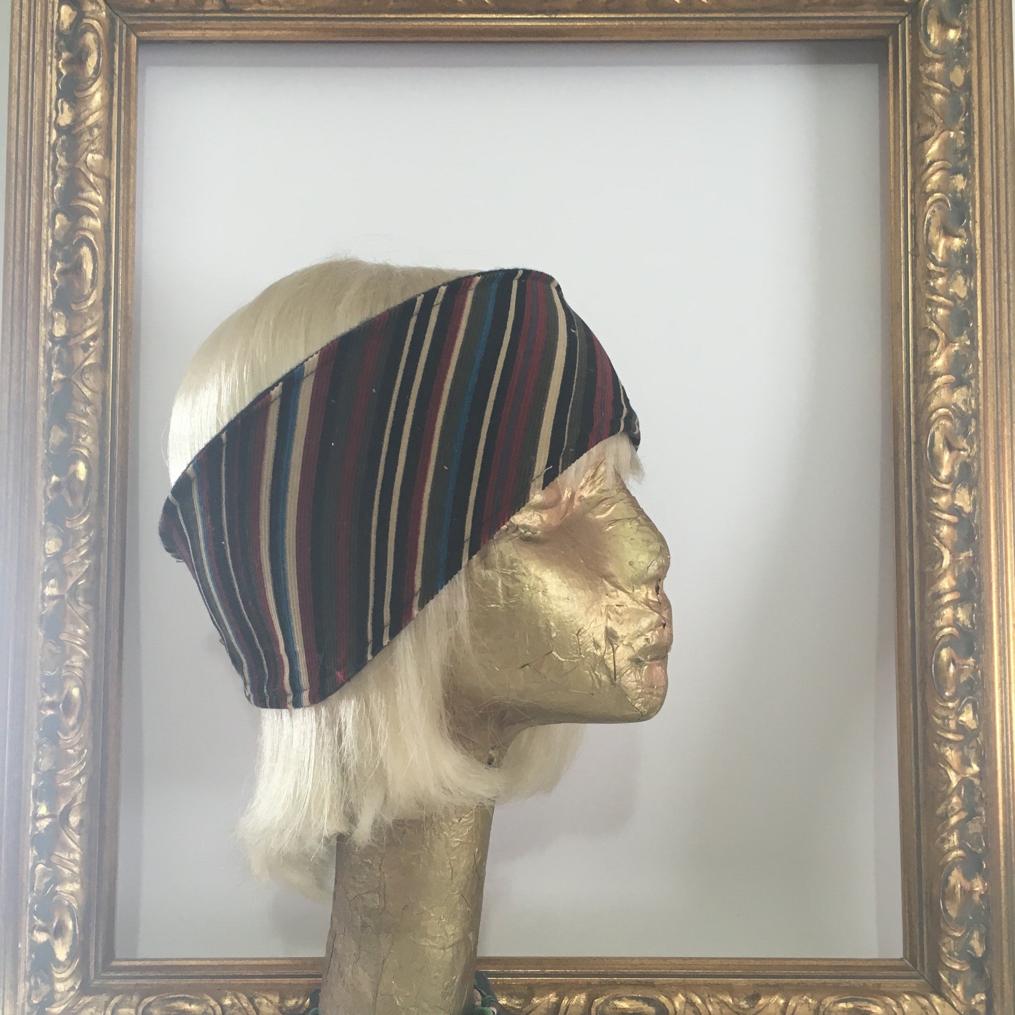 Rusty Striped Courderoy Fleece Headband