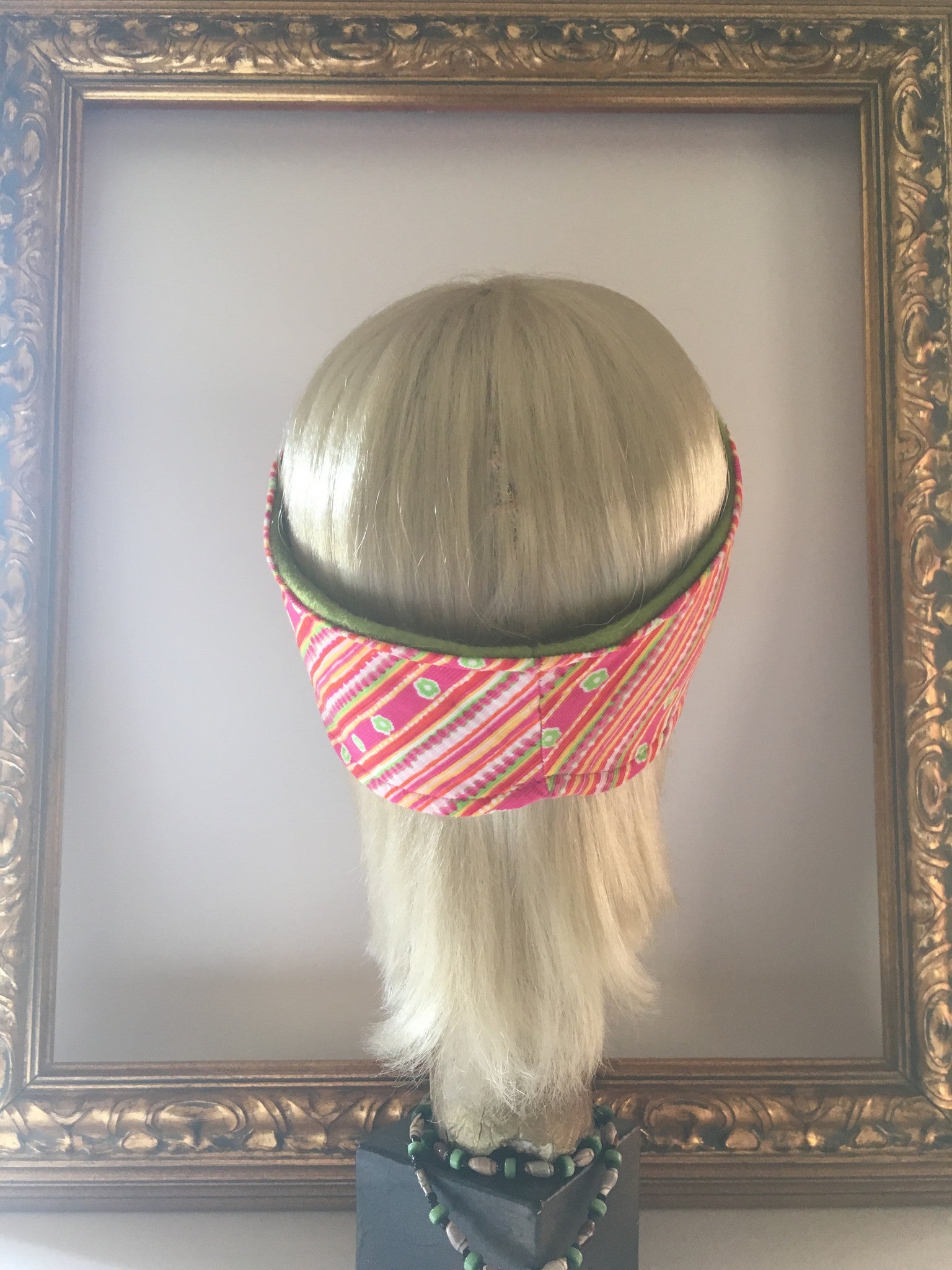 Floral Rainbow Corduroy & Fleece Headband