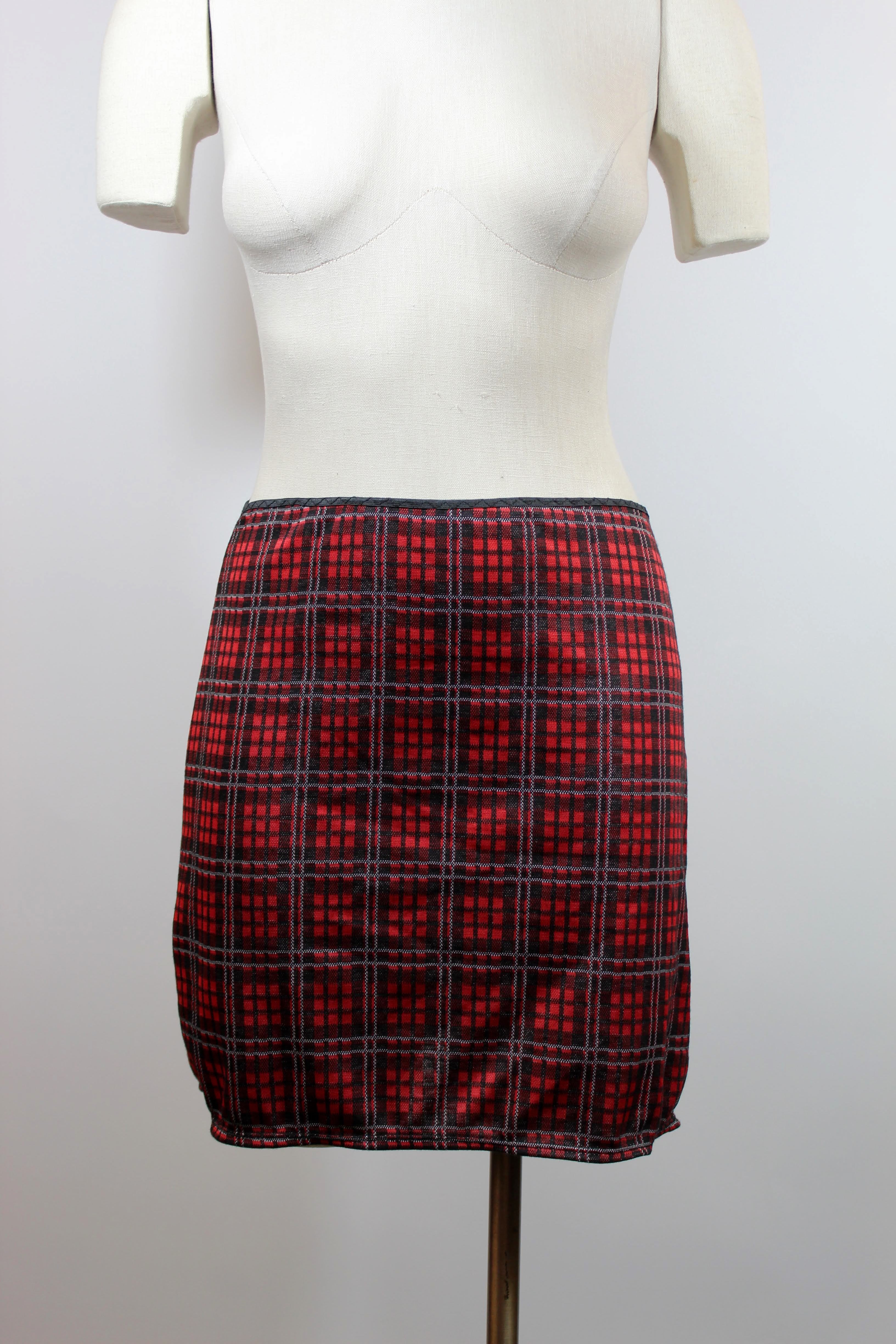 Red Plaid Booty Skirts