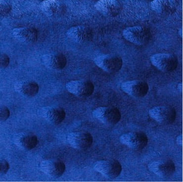 Royal Blue Minky Dot Fingerless Gloves