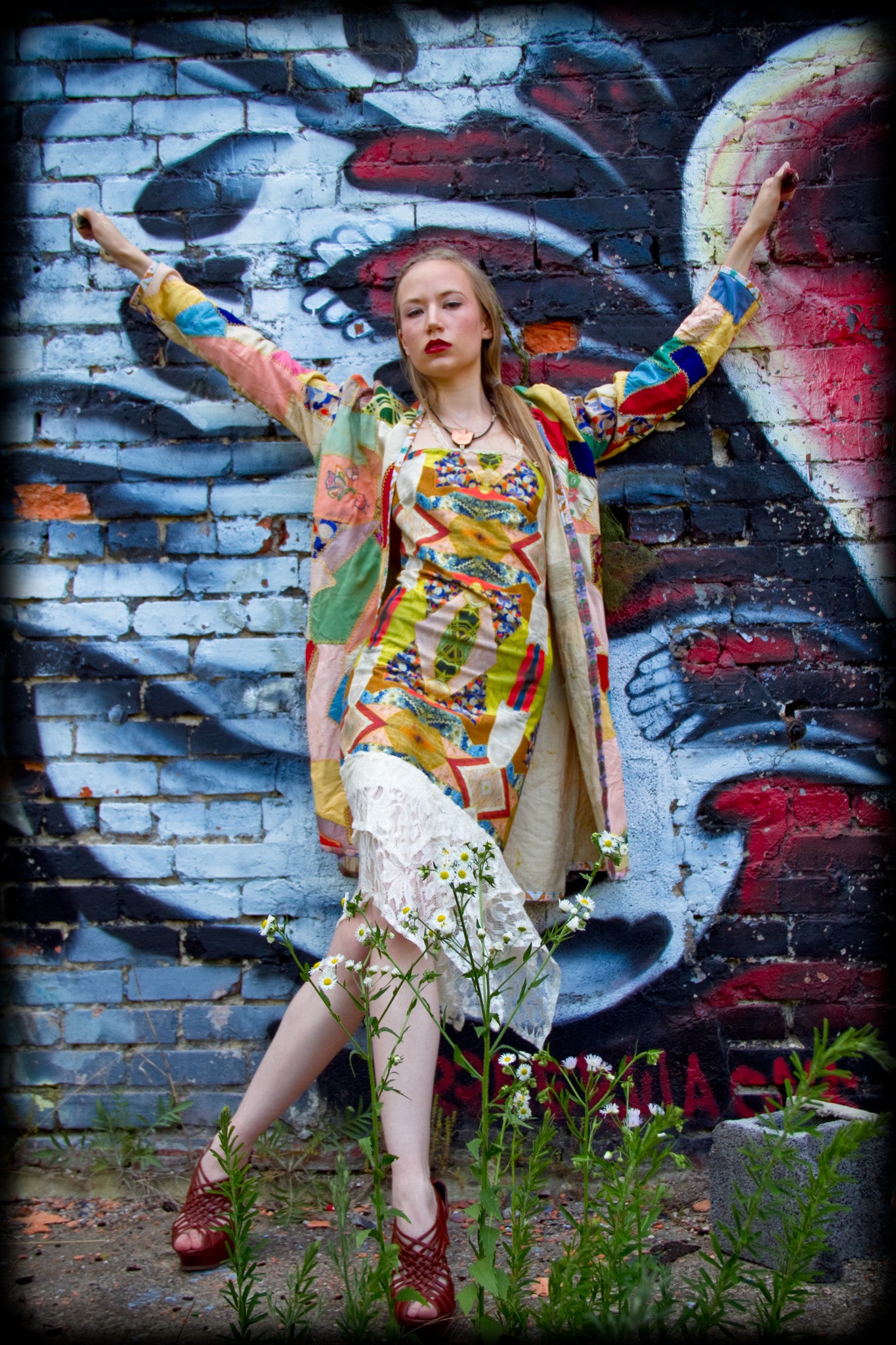 Organic Cotton Knit Patchwork Flapper Dress ARTeries Mobile Boutique Organic Cotton Knit Patchwork Flapper Dress ARTeries Mobile Boutique