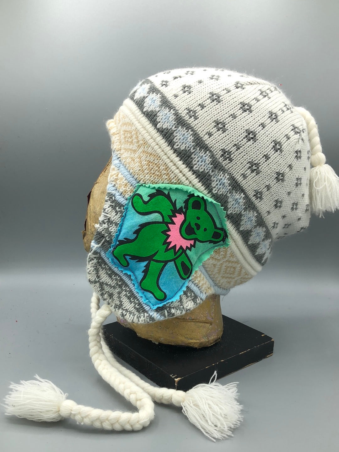 Up Cycled Grateful Bear Hat