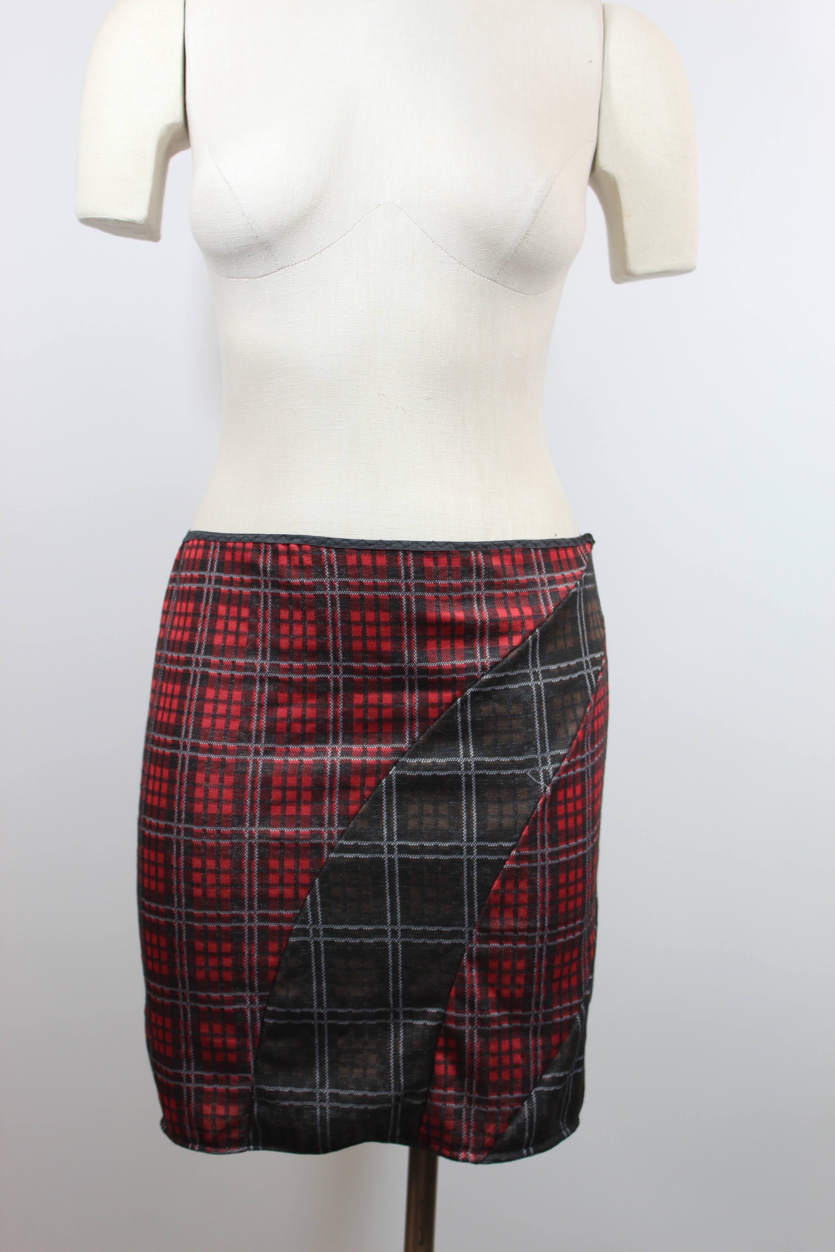 Plaid Button Maxi Skirt