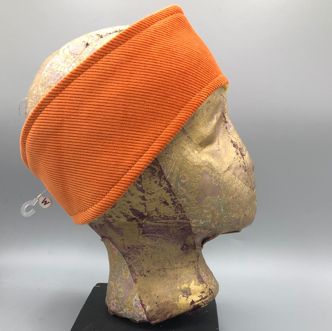 Orange Courderoy Fleece Headband