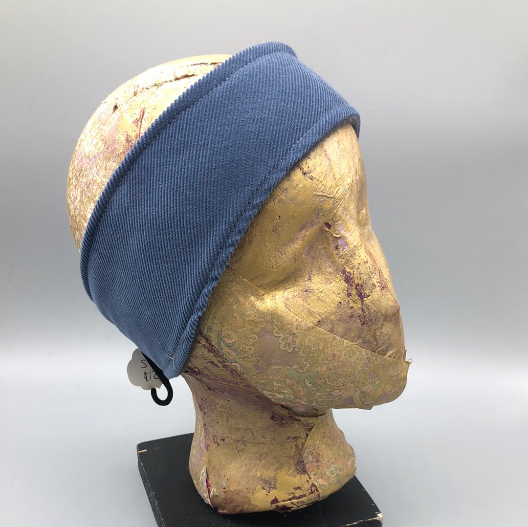 Blue Courderoy Fleece Headband
